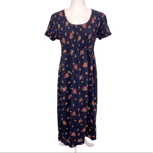 Vintage 90s Liz Sport Floral Maxi Dress - Picture 10 of 10